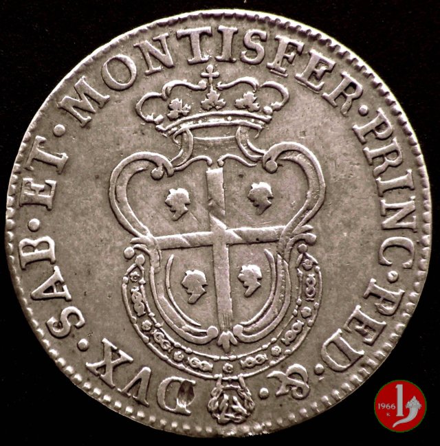 Mezzo scudo 1772 (Torino)