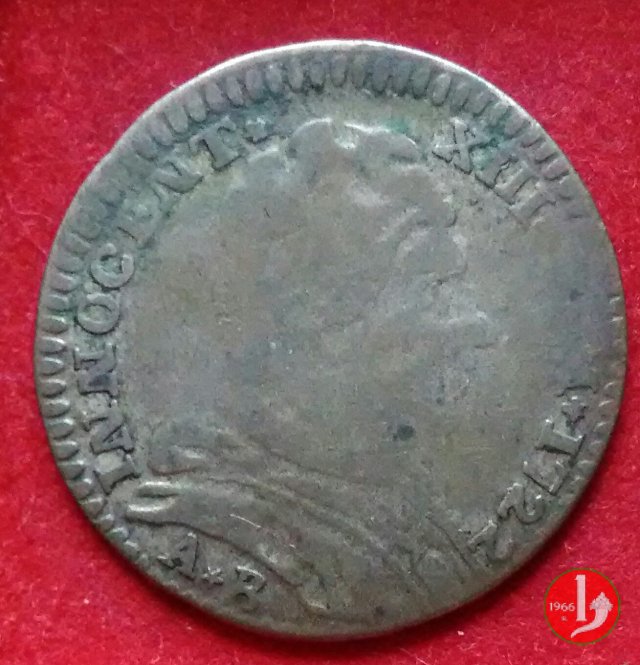 Muraiola da 4 bolognini 1722 (Bologna)