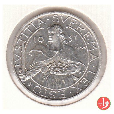 Prova 10 lire 2° tipo 1931 (Roma)