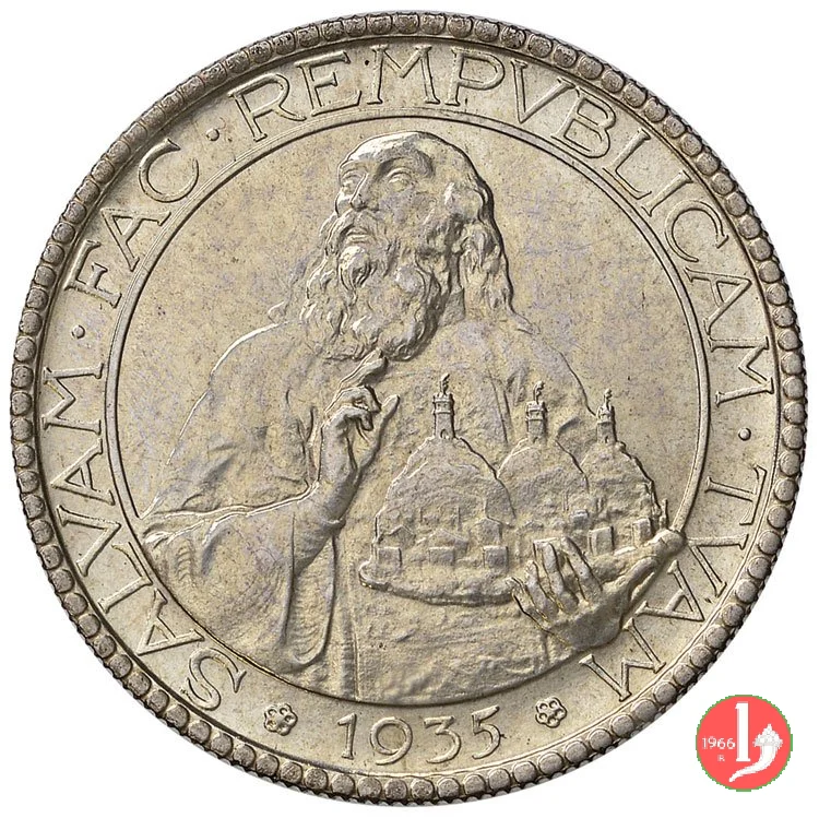 Prova 20 lire 2&deg; tipo 1935 (Roma)