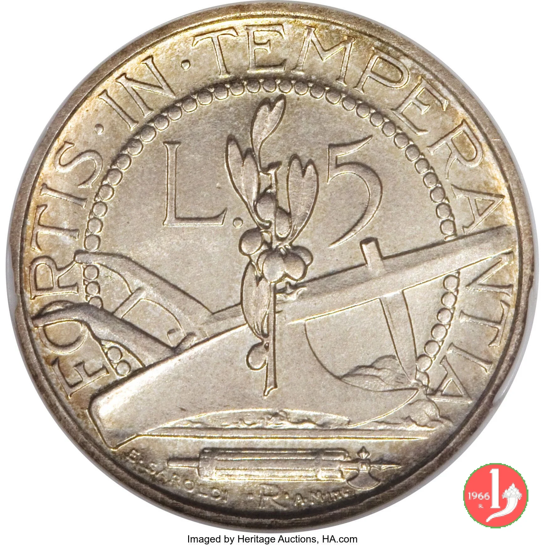 Prova 5 lire 2&deg; tipo 1935 (Roma)