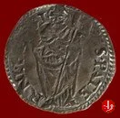 Quattrino (mitria in testa e bandiera in mano) 1534-1549 (Fano)