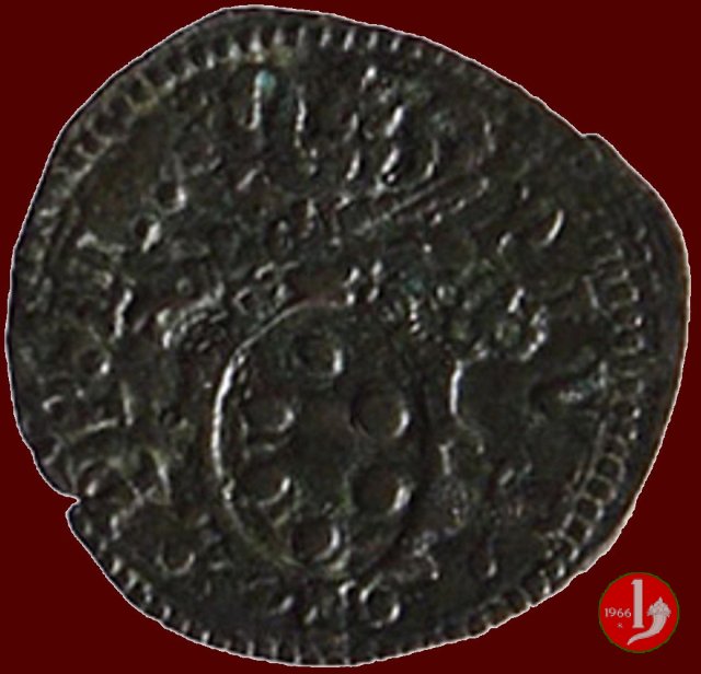 Quattrino (stemma ovale e mitria in mano) 1559-1565 (Fano)