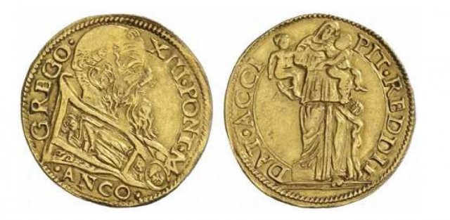 Scudo d'oro (senza data - Busto) 1572-1585 (Ancona)