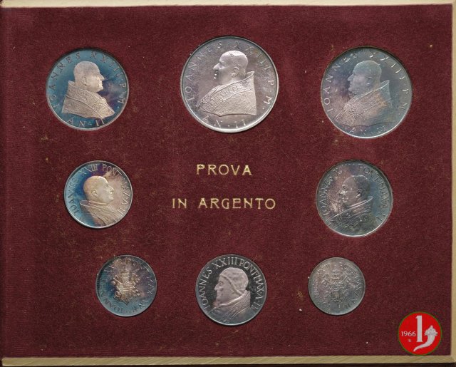 Serie di prova in Argento 986%° 1960 (Roma)