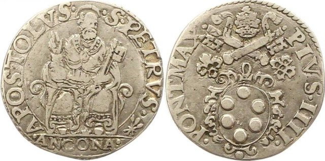 Testone (senza data - III t.) 1559-1565 (Ancona)