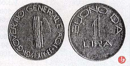 buono da 1 lira 1941 (Gondar)