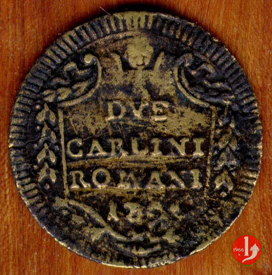 2 carlini 1794-95 (I riduzione) 1795 (Roma)