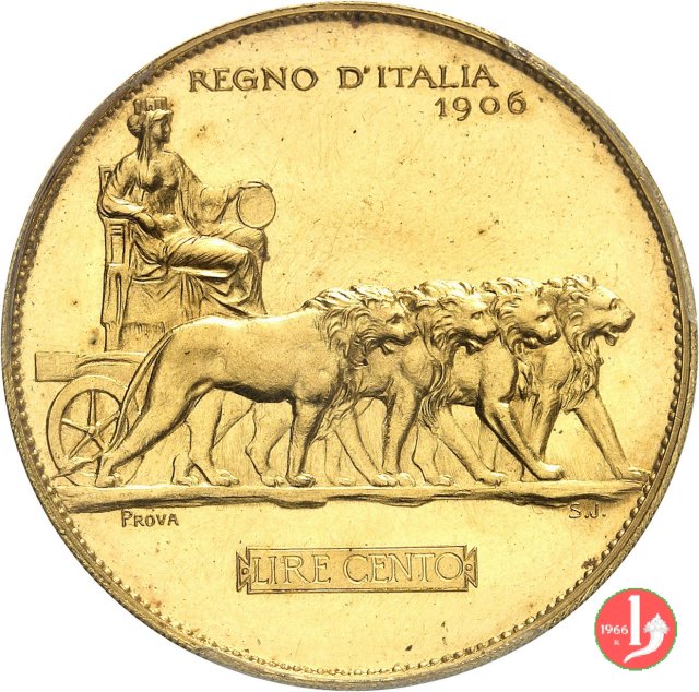 progetto 100 lire 1906 1906 (Johnson)