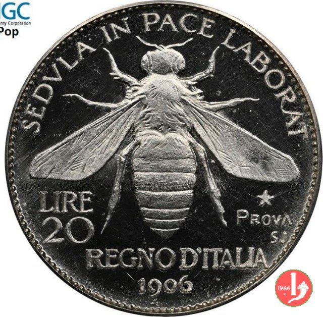 progetto 20 lire 1906 1906 (Johnson)