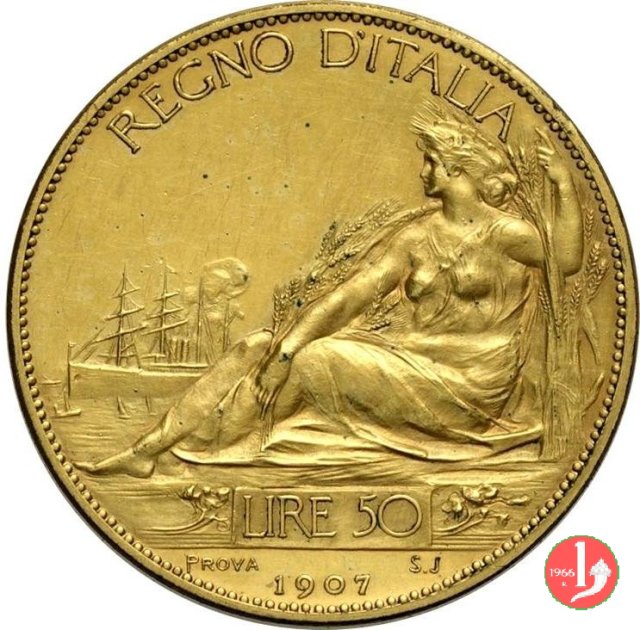 progetto 50 lire 1907 1907 (Johnson)