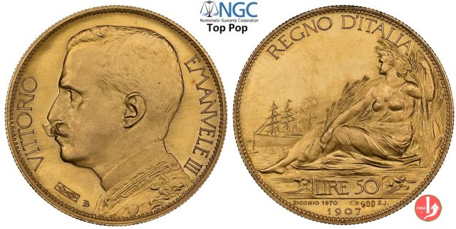 progetto 50 lire 1907 1907 (Johnson)