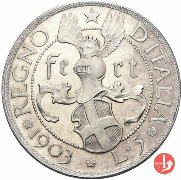 progetto 5 lire 1903 1903 (Johnson)