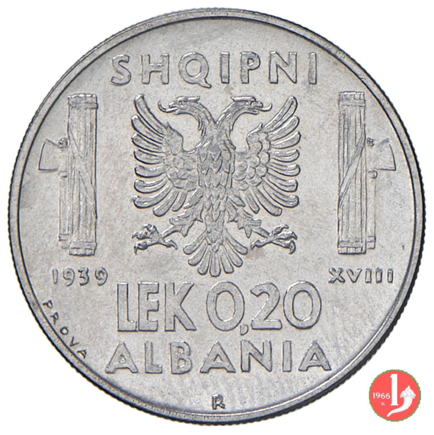 prova 0,20 lek 1939 (Roma)