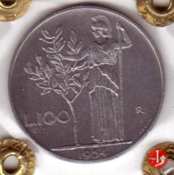 prova 100 lire 1954 1954 (Roma)