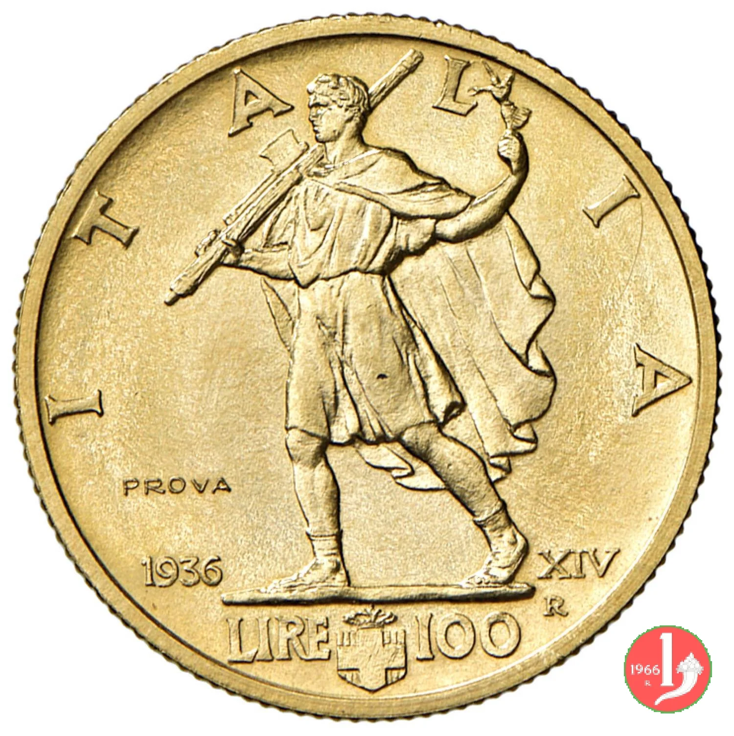 prova 100 lire littore 1936 (Roma)