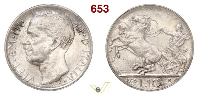 prova 10 lire biga 1926 (Roma)