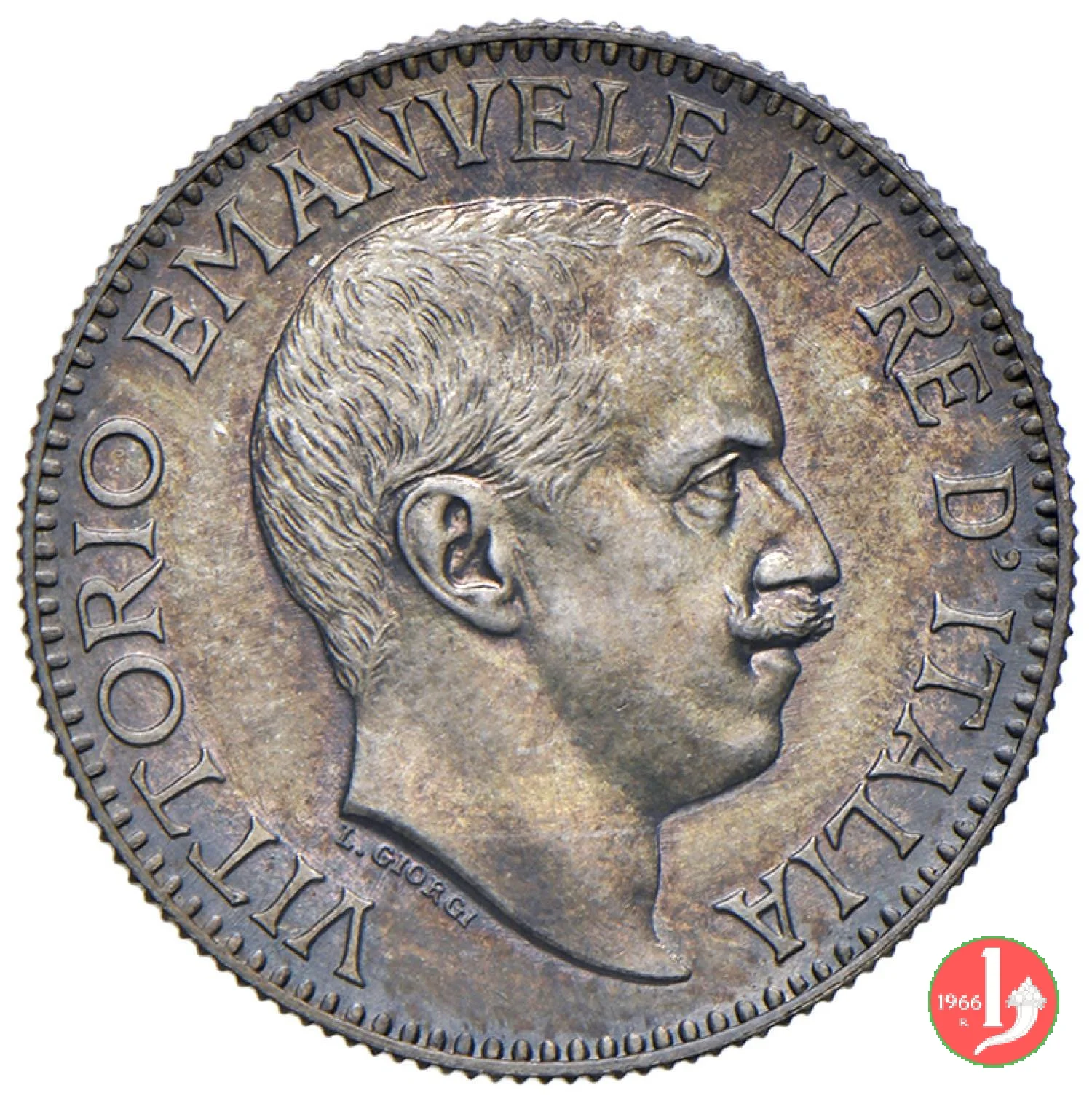 prova 1/2 di rupia 1915 (Roma)