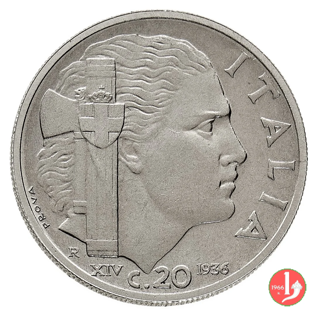 prova 20 centesimi impero 1936 (Roma)