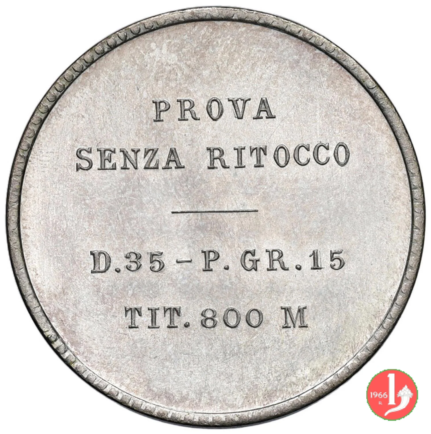 prova 20 lire littore 1927 (Roma)