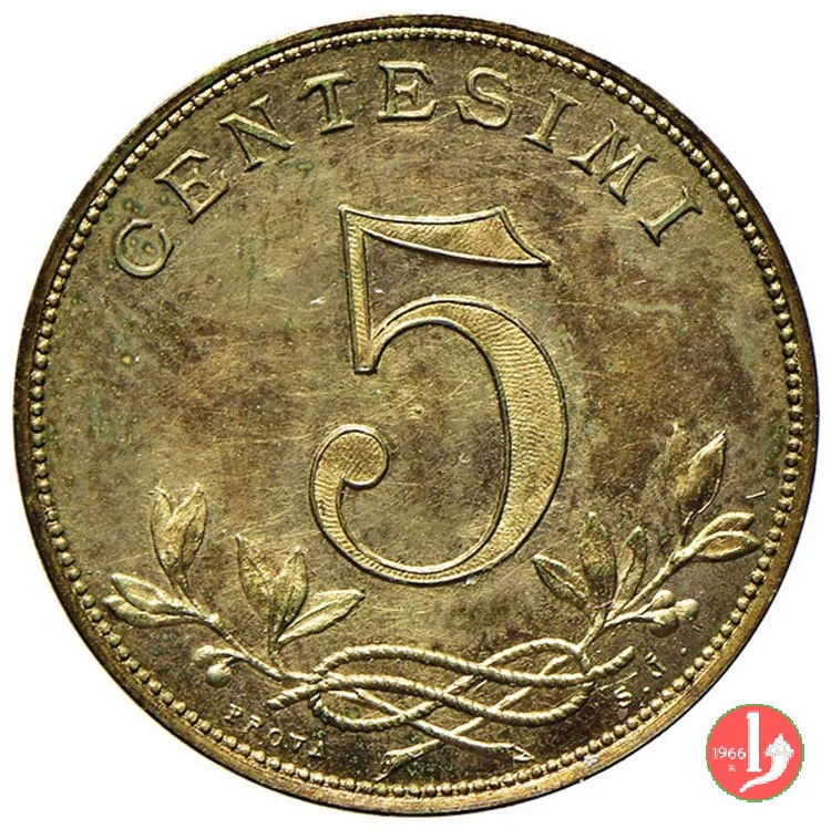 prova 5 centesimi 1918 1918 (Johnson)