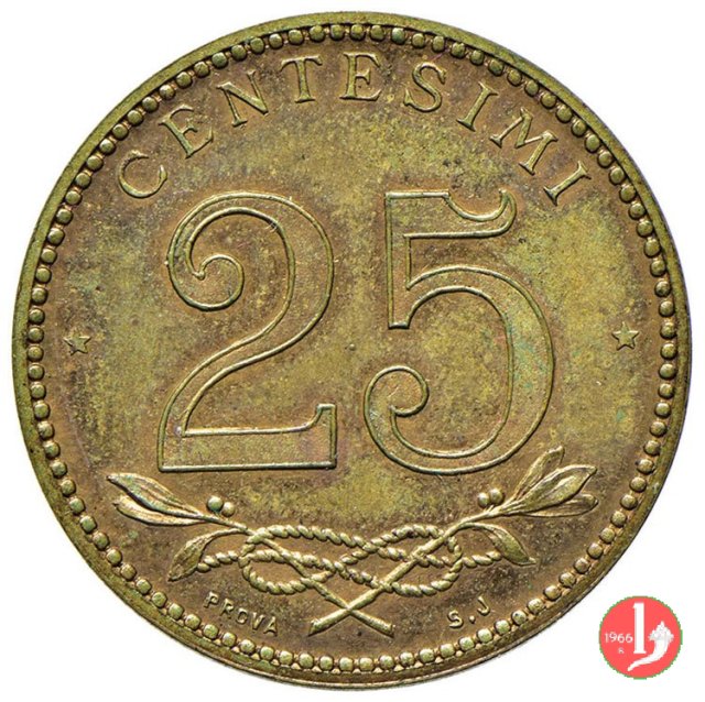 prova fuoriclasse 25 centesimi 1918 1918 (Johnson)