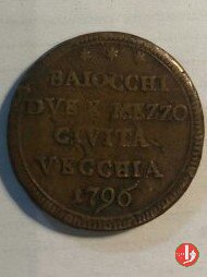 sampietrino da 2 1/2 baiocchi 1796 (Civitavecchia)