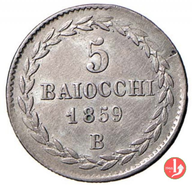 5 baiocchi (Grosso) 1859 (Bologna)