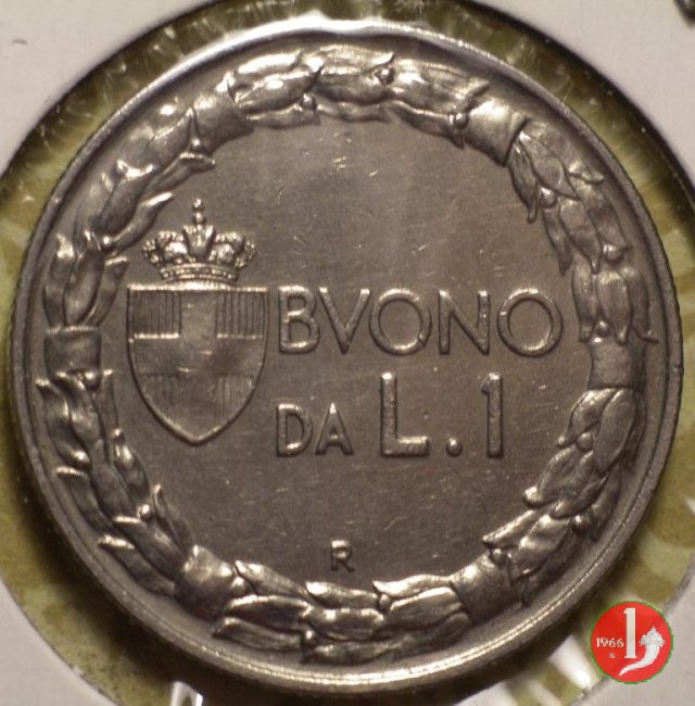 Buono da 1 lira 1928 (Roma)