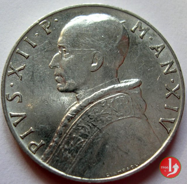 10 Lire V Tipo 1952 (Roma)