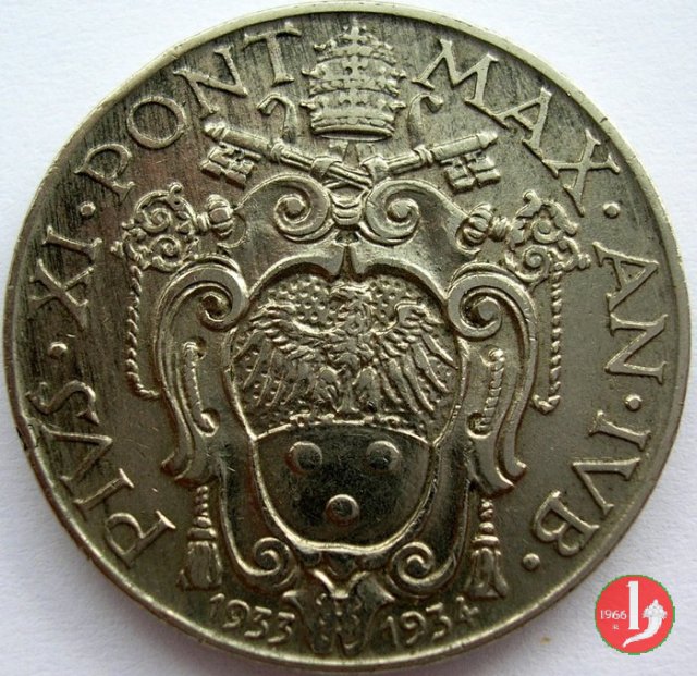 1 lira 1933-1934 (Roma)