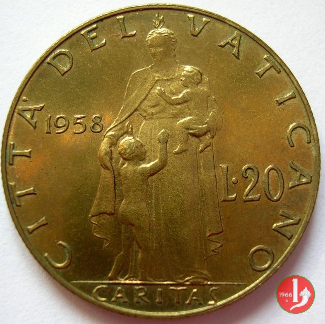 20 Lire 1958 (Roma)