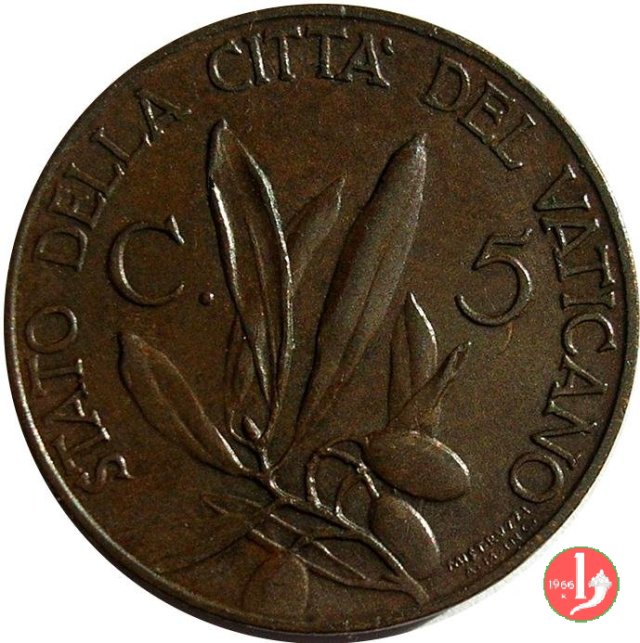 5 centesimi 1930 (Roma)