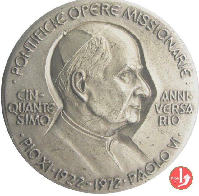 50° Ann. Pont. Opere Missionarie 1972 -CM360 1972