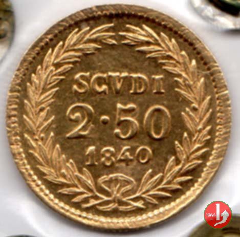 2,50 Scudi Romani 1840 (Bologna)