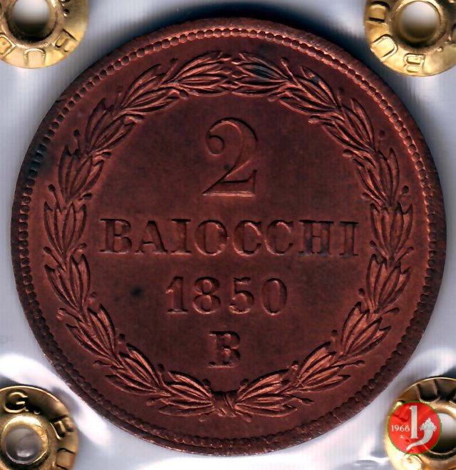 2 baiocchi 2° tipo 1850 (Bologna)