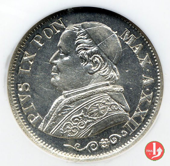 10 soldi - 50 centesimi 1868 (Roma)