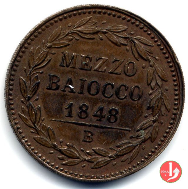 1/2 baiocco 1848 (Bologna)