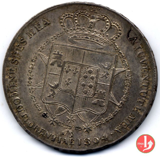 1/2 dena o 5 lire fiorentine 1804 (Firenze)