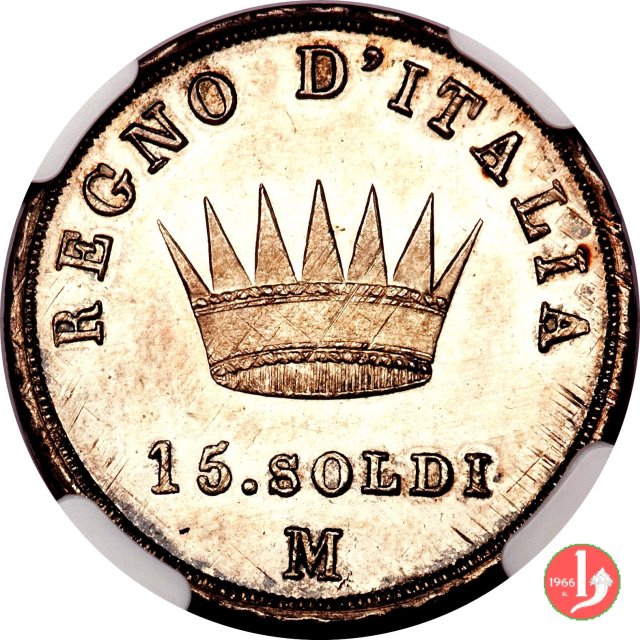 15 soldi 1814 (Milano)