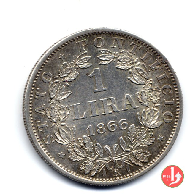 1 lira 1866 (Roma)