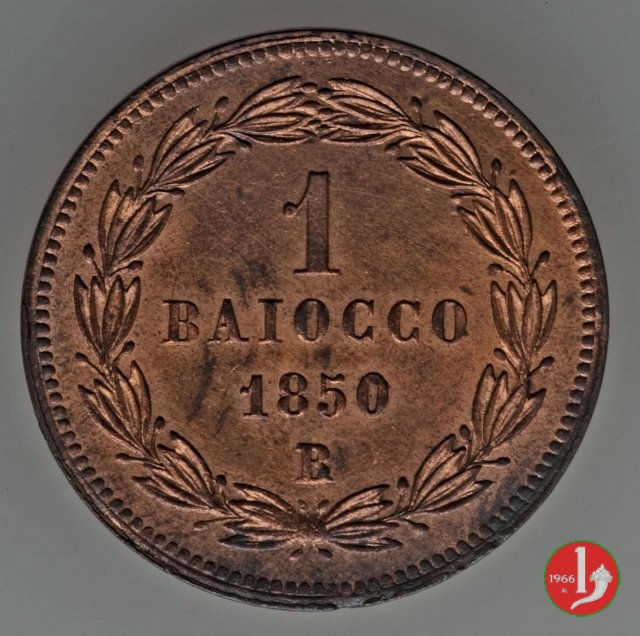 1 baiocco secondo periodo 1850 (Bologna)