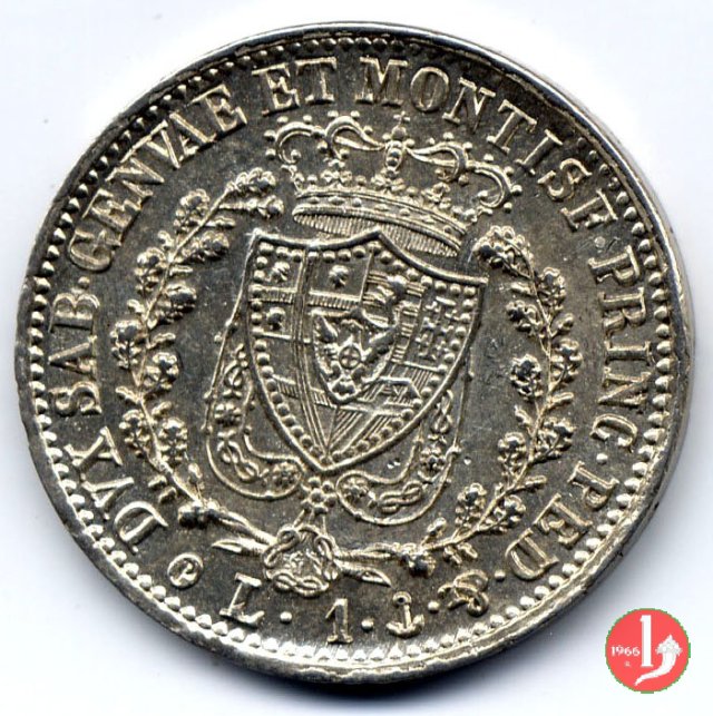 1 lira 1828 (Genova)