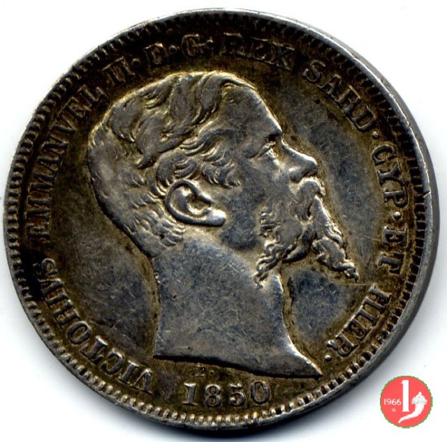 1 lira 1850 (Genova)