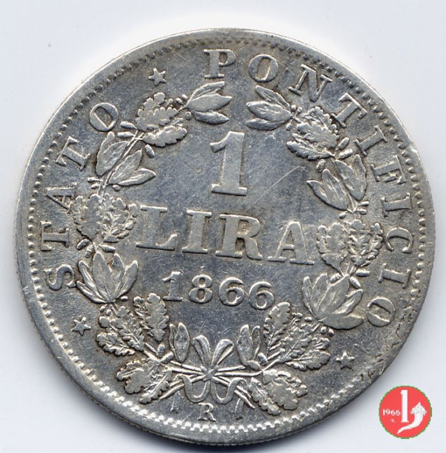 1 lira 1866 (Roma)