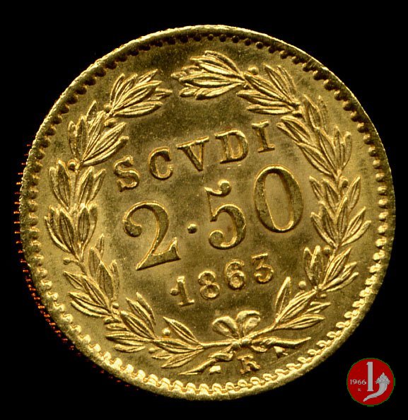 2,5 Scudi 1863 (Roma)