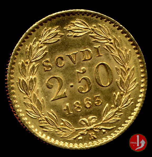 2,5 Scudi 1863 (Roma)