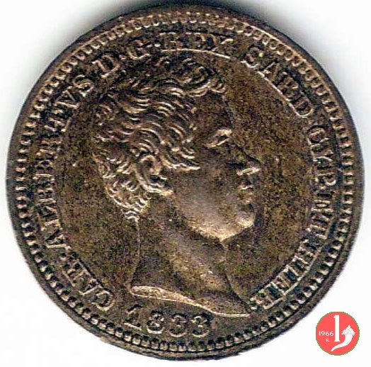 25 centesimi 1833 (Genova)