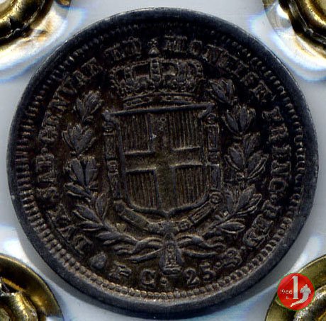 25 centesimi 1833 (Torino)