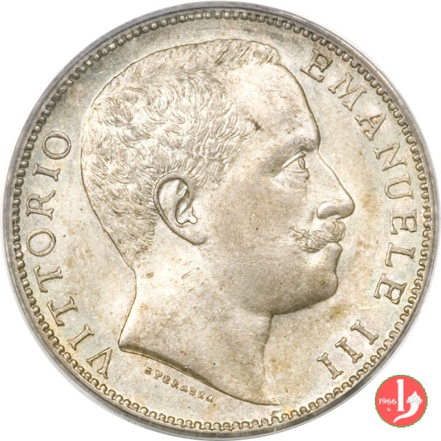 2 lire aquila sabauda 1902 (Roma)